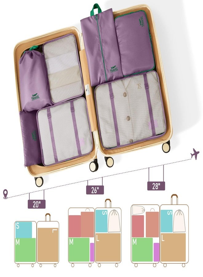 YEEYAA 8 Set Packing Cubes for Travel Suitcase Organizer Bags Luggage Packing Cubes Set Travel Essentials Accessories Gifts for Women - Image 2
